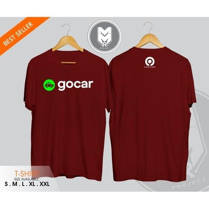 Promo Kaos / Baju / Tshirt Gocar Powered By Gojek Termurah