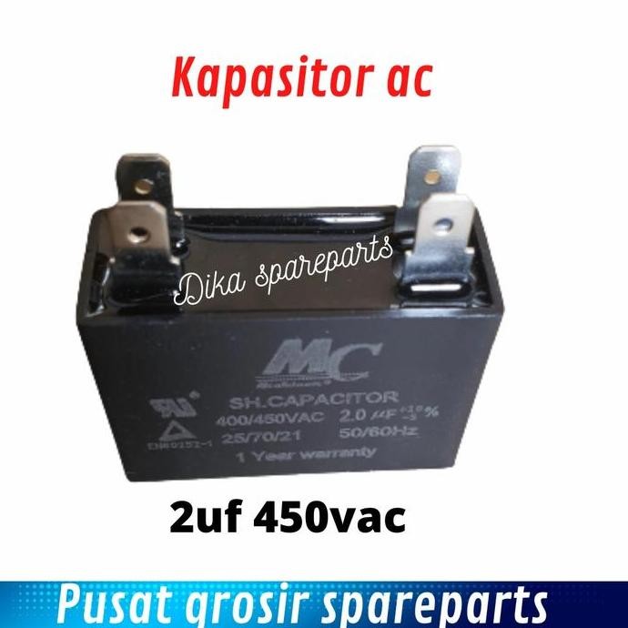 ___] kapasitor ac 2uf 450v 50 60Hz