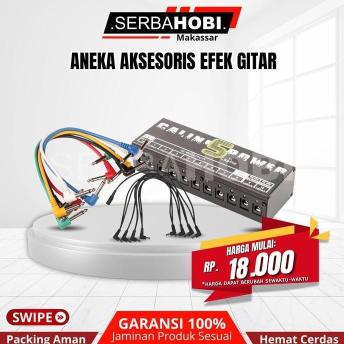 :<:<:<:<] AKSESORIS EFEK GITAR KABEL 8 CABANG DAN POWER SUPPLY