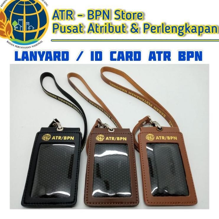 

Lanyard Id Card Holder Atr Bpn Karamel Coklat Kopi