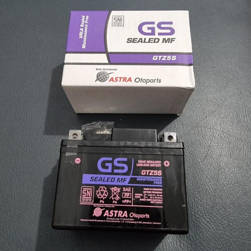 ''Terlaris" Aki Kering Gs Astra Gtzs Motor Beat Fi Esp Vario 110 Scoopy Fi Mio Accu Kering Astra Gs 