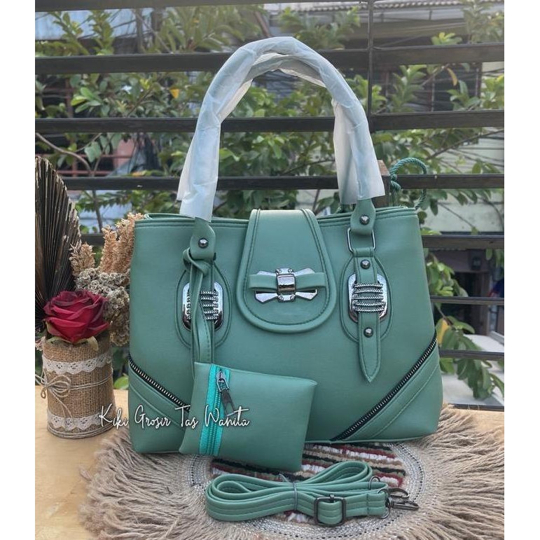 Produk Baru Tas Tote 2 Ruang Perisai + Free Dompet DAB Tali Panjang Fashion Wanita 2024 Shopee