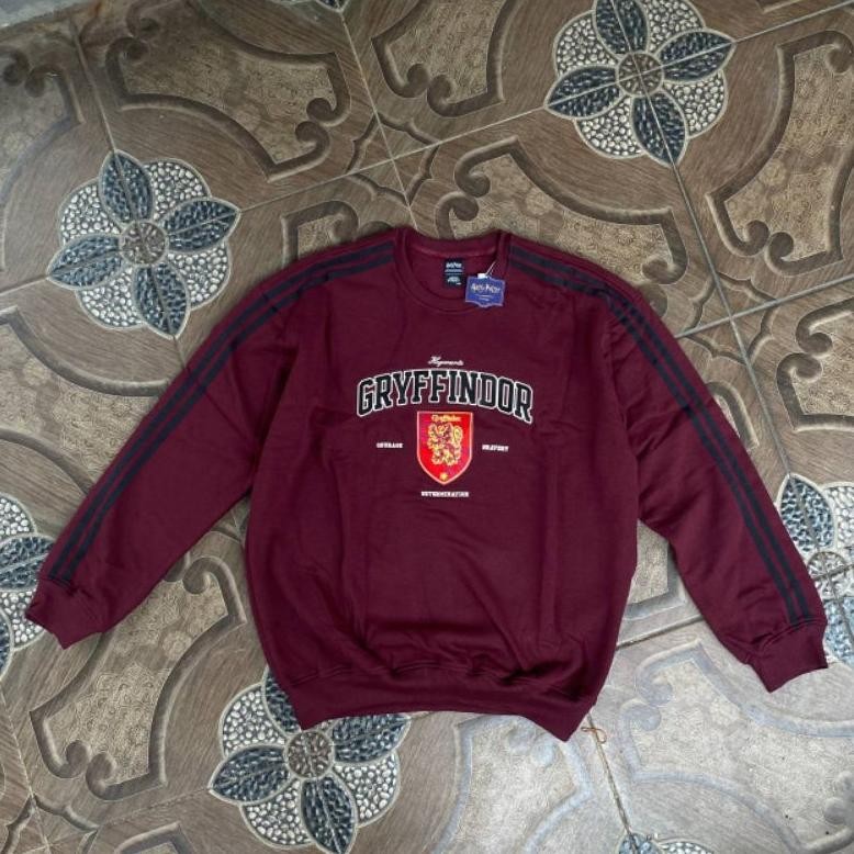 ''Terlaris" Aerostreet Crewneck Gryffindor Maroon Sweater Sweatshirt [Stock] Murah