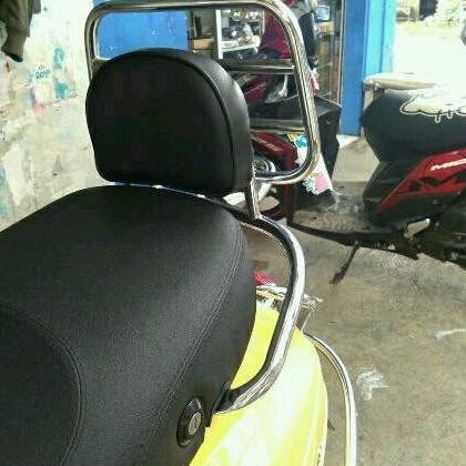 Backrack Vespa LX S125/150 Primavera GTS & Sprint + Bantalan.Aksesoris
