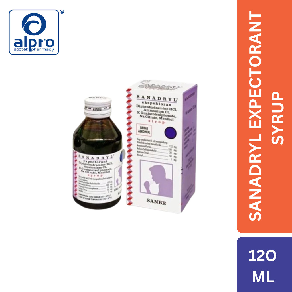 Sanadryl Expectorant Syrup 120Ml