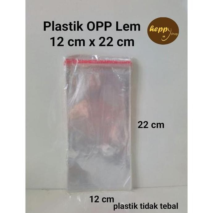 

best produk] Plastik OPP Lem 12 cm x 22 cm OPP Seal