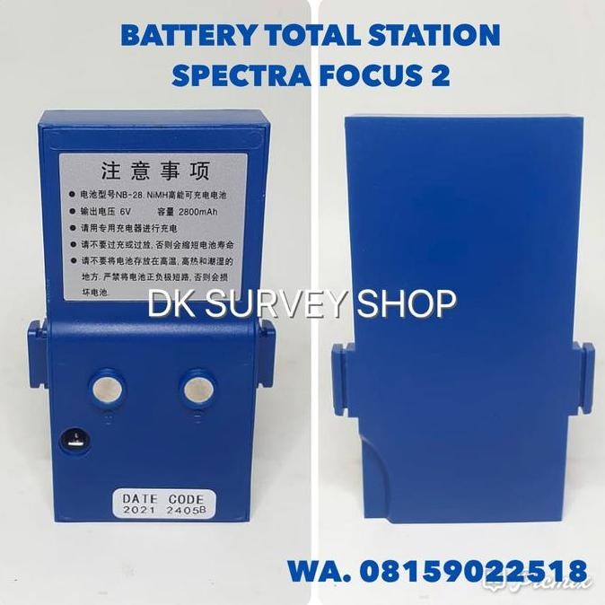 BATTERY NB28 TOTAL STATION SPECTRA FOCUS 2 / BATERAI TS NB-28 FOCUS2