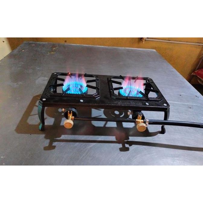 Panci Penggorengan 12 Liter + Kompor Seribu Mata 2 Tungku + Rangka