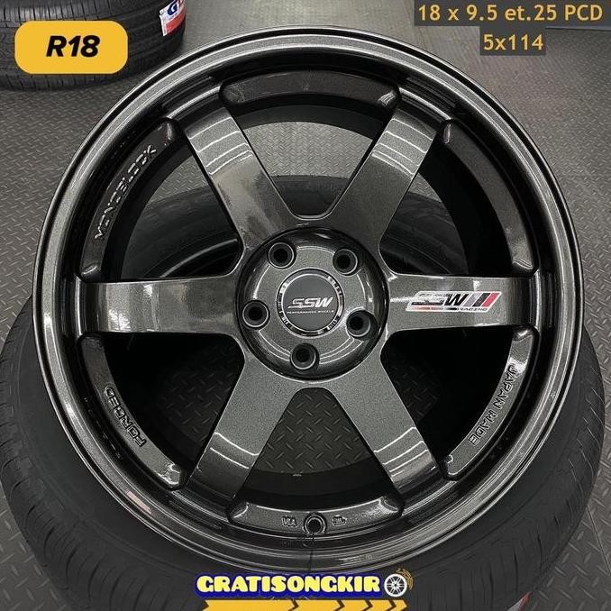 VELG MOBIL TE37 SSW THAILAND RING 18 LEBAR 9,5 VELG R18 INNOVA REBORN