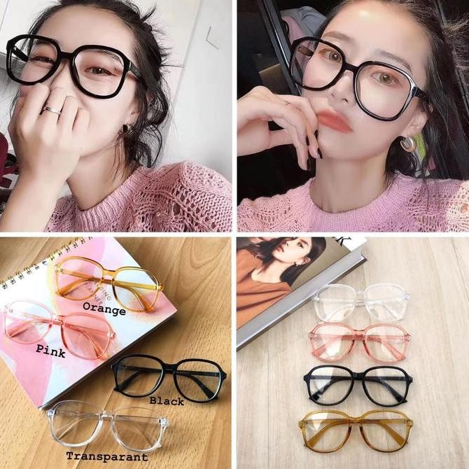 Frame kacamata minus oversize bulat 3336 + lensa antiradiasi