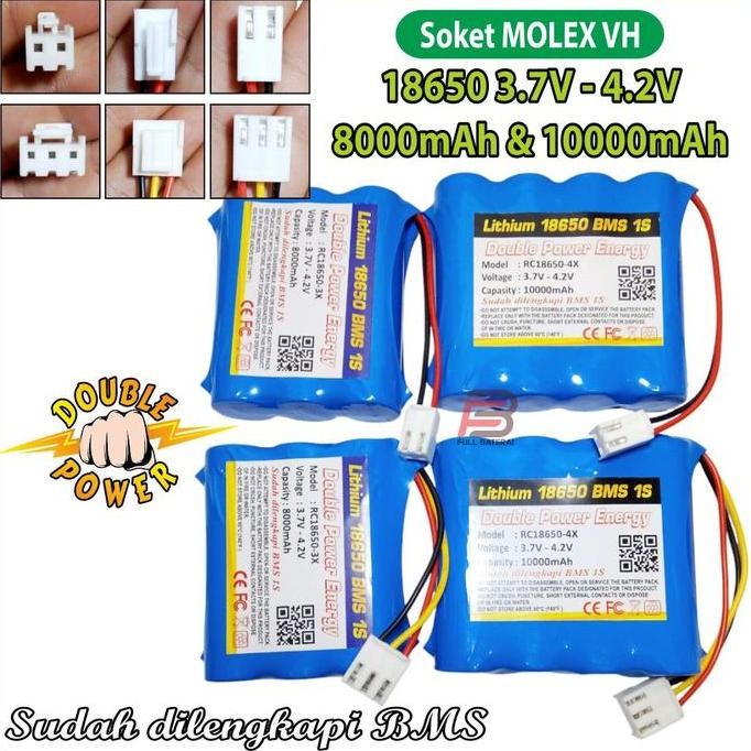 SALE BATERAI LITHIUM 18650 3.7V 10000MAH MAX 4.2V | BATRE SPEAKER EDC MOLEX
