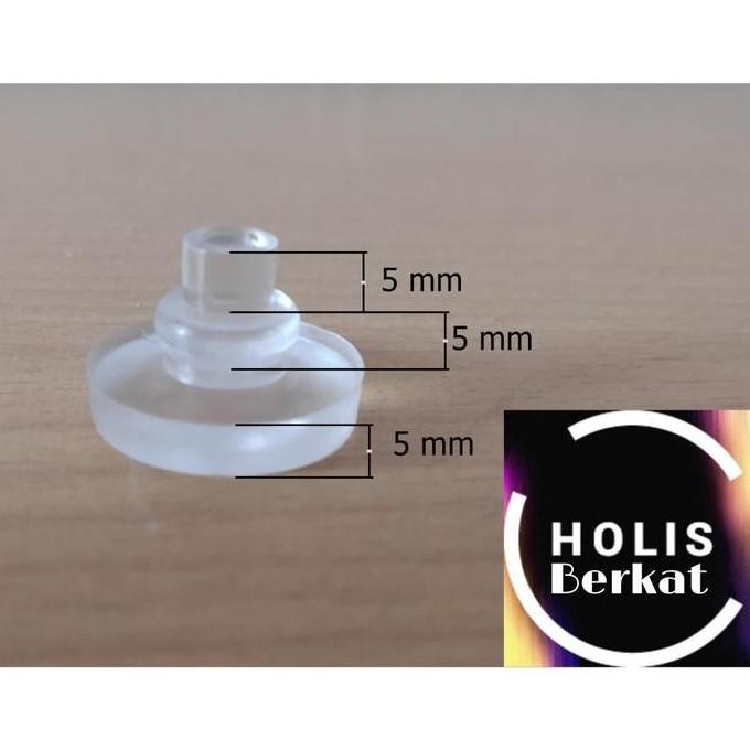 Kop Pengganjal Meja Kaca Karet Bening