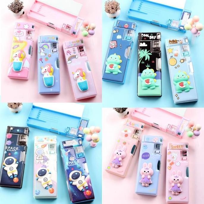 

Baru Kotak Pensil 3D Karakter Anak - Pencil Case Smiggle Lucu Tempat Alat Tulis Sekolah