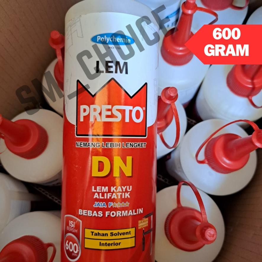 LEM KAYU ALIFATIK PRESTO DN 600G LEM PRESTO LEM KAYU SERBAGUNA LEM DN