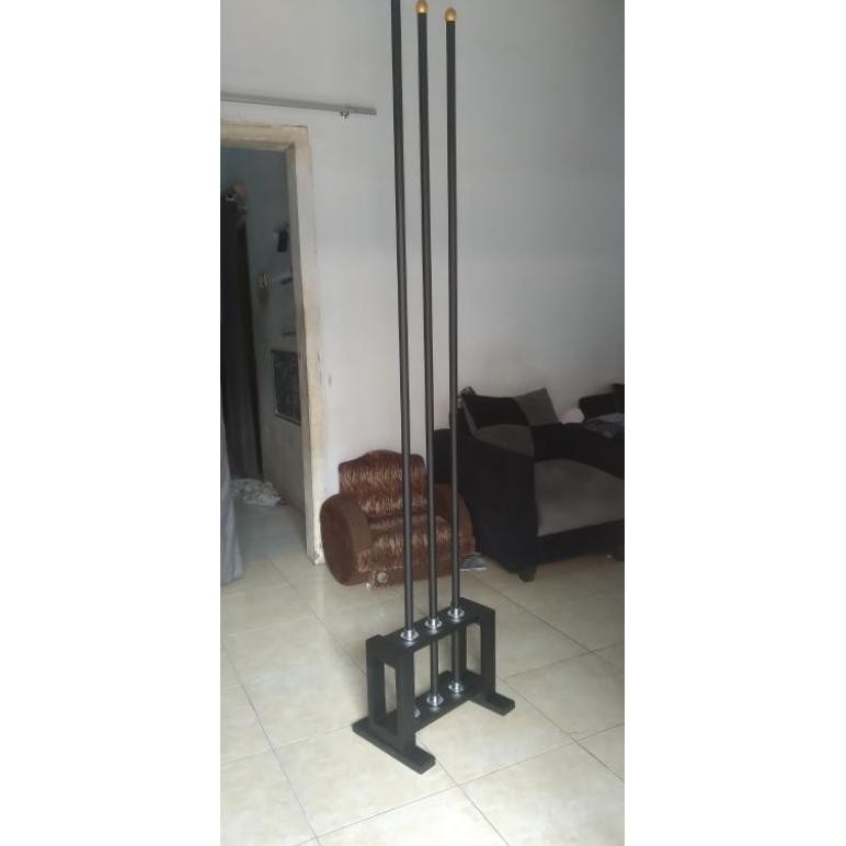 

tempat bendera isi 3 lobang plus tiang