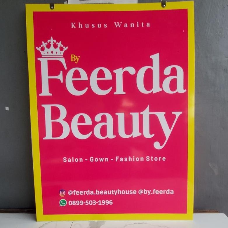 

Papan Nama/Plakat Akrilik Outdoor / Indoor uk. 60x40,60x60, 70x50, 50x50, 50x40, 50x30