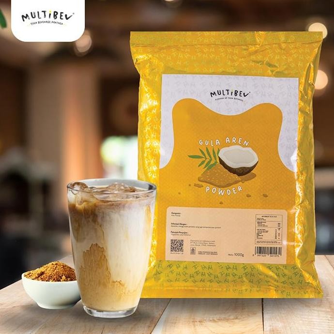 

baru multibev gula aren powder 1kg - gula bubuk minuman premium cafe