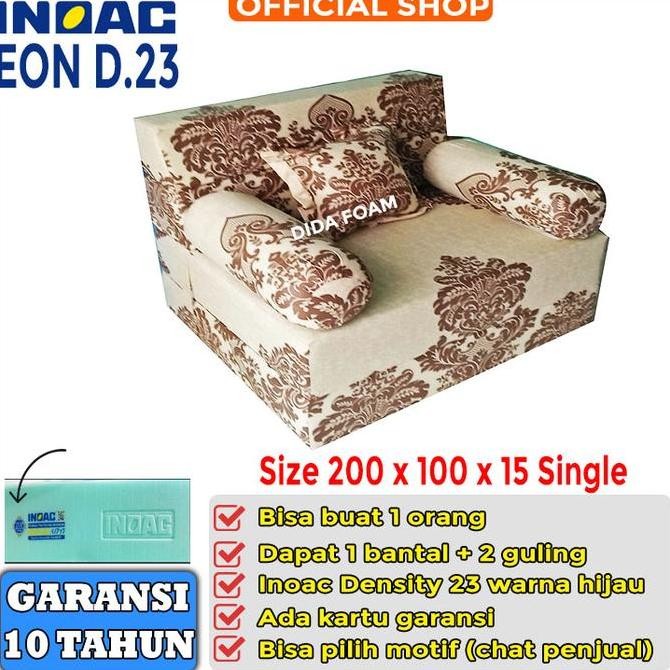 Sofabed Inoac Eon D.23 200 X 100 X 15 Kursi Sofa Kasur Busa Lipat No 1 Seo