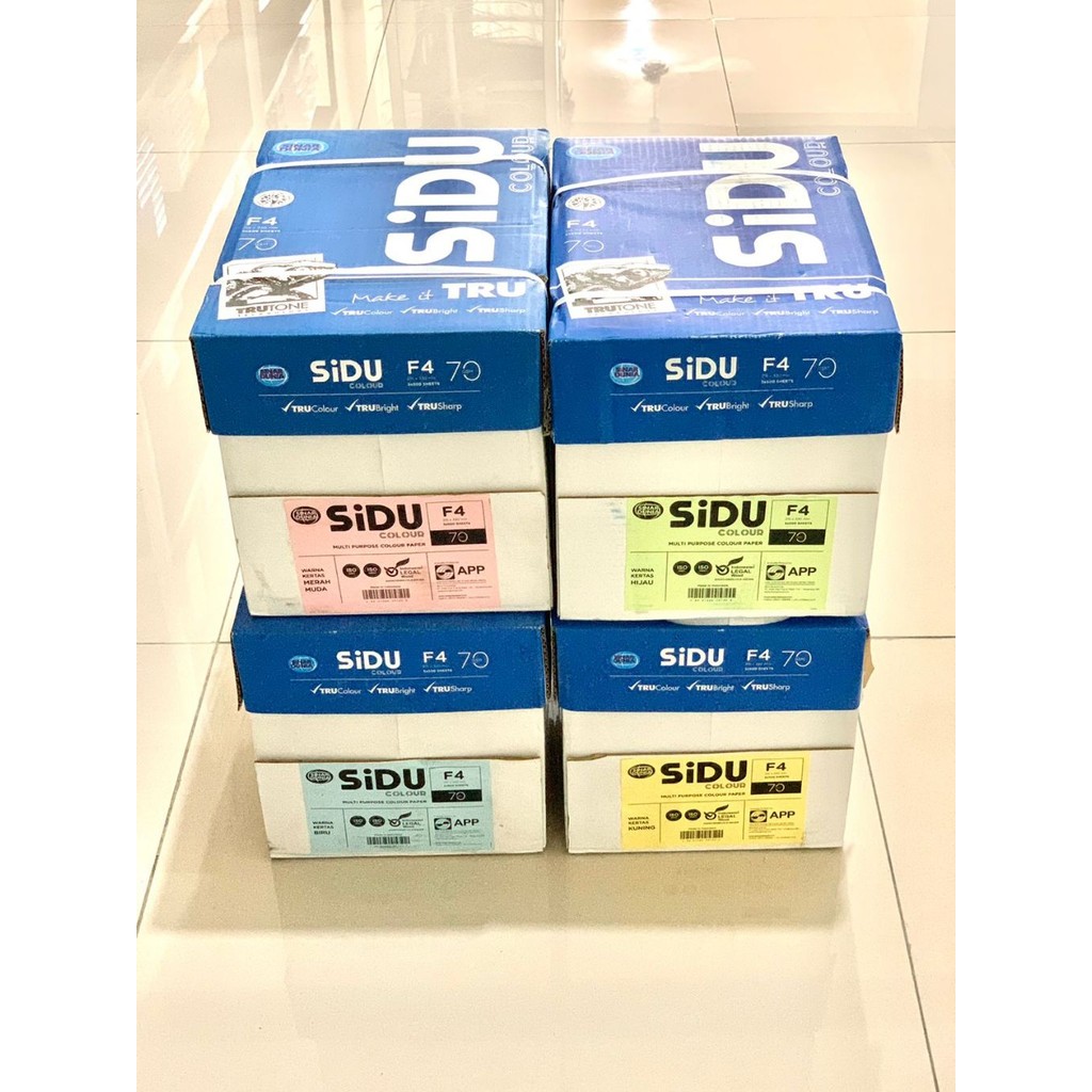 

Per Karton SIDU Sinar Dunia F4 70gr Kertas Warna/ Color Paper