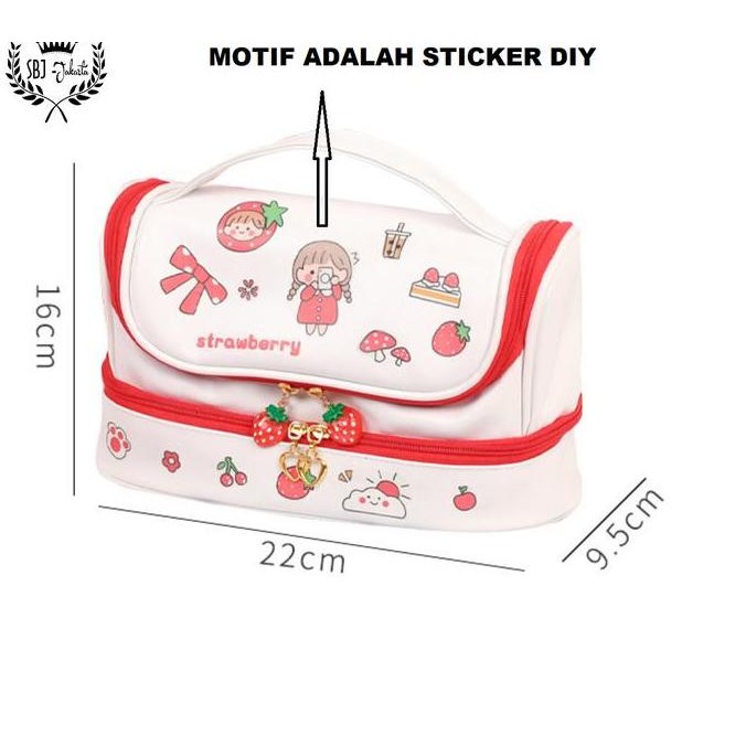 

Baru Kotak Pensil Diy Sticker Korea | Pencil Case Hias Sendiri Lucu Kreatif