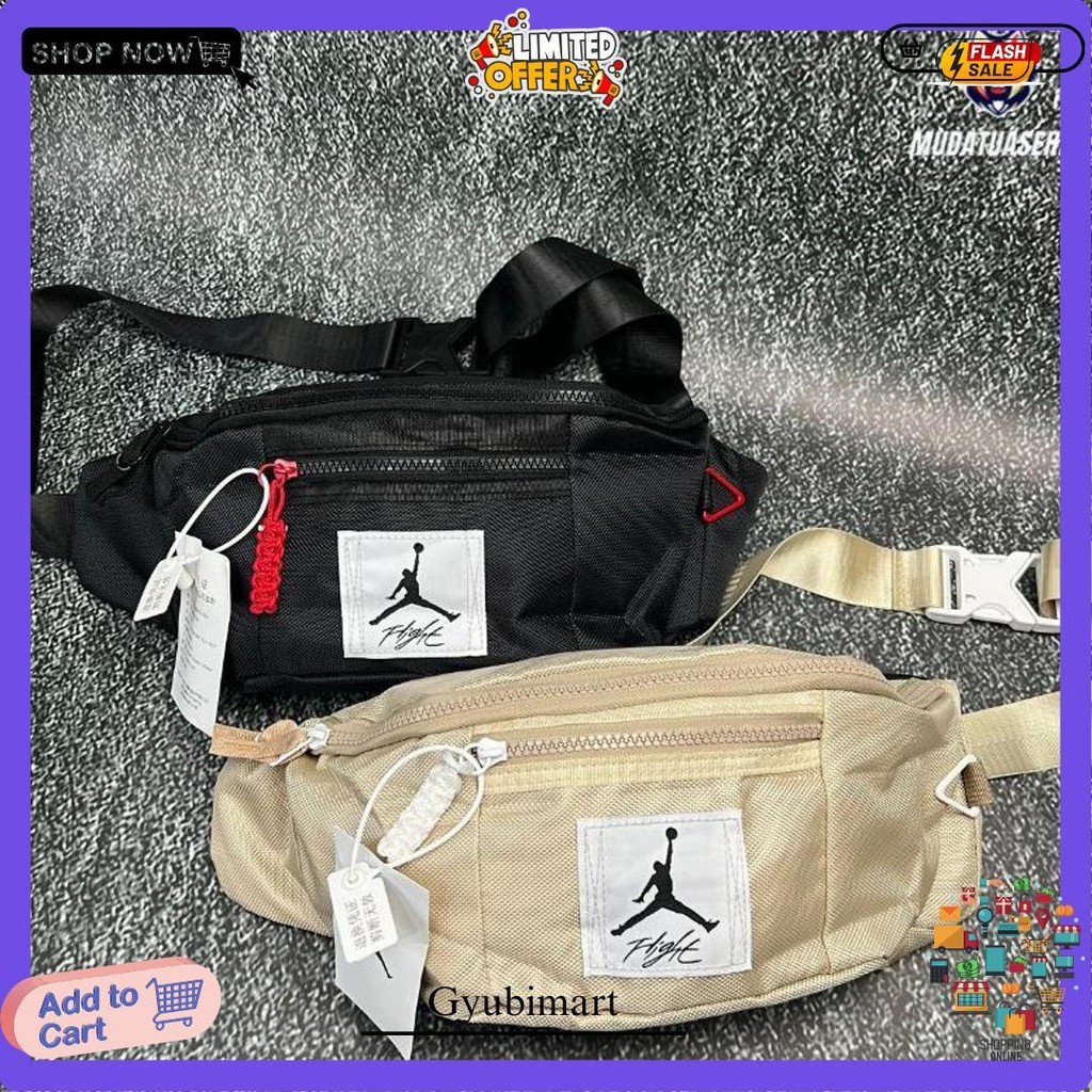 Air Jordan Flight Reverse Waistbag / Tas Pinggang Jordan /  Tas Selempang  / Slingbag / Tas Kuliah /