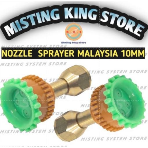 Promo Cod Nozzle Lurus Lubang 4 Mata Sprayer Malaysia 10Mm Spuyer Kuningan Universal Adjustment Bras