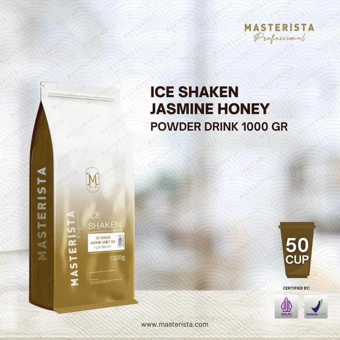 

baru bubuk minuman jasmine honey tea 1kg - powder teh melati madu segar