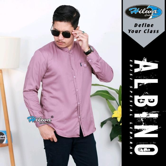 Sg Kemeja Koko Hilwa Collection Motif Albino Lengan Panjang Size S M L Xl Xxl Dan Xxxl Bahan Toyobo 