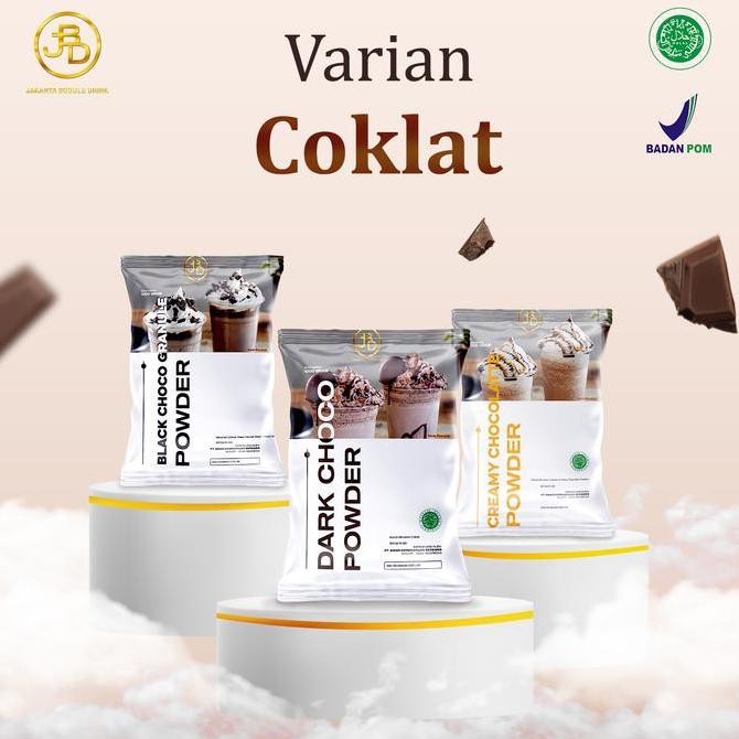 

baru bubuk minuman cokelat premium 500gr - chocolate fruit drink powder jakarta bubble
