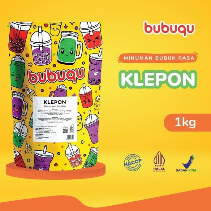 

baru bubuk minuman rasa klepon 1kg - powder drink bubuqu rasa kue tradisional