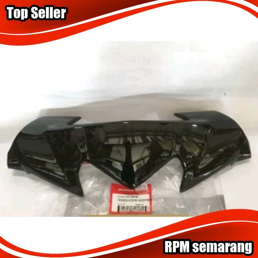 Premium Visor Cover Batok Lampu Honda Revo Absolute 110 Hitam Original Prermium