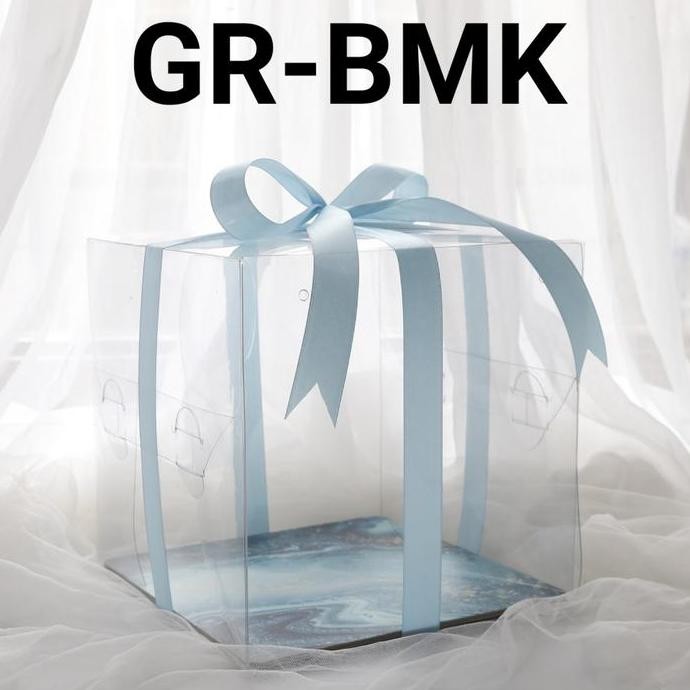 

Promo GR-BMK Kotak kue dus kue glass mika cake box COD