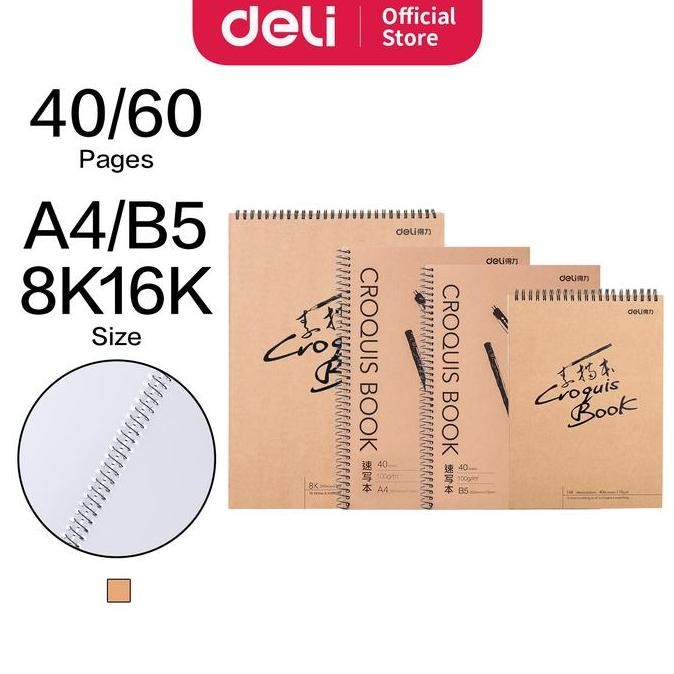 

Sale Deli Sketch Book 60 Lembar , Buka Vertikal,Atau Diputar 73634 73635