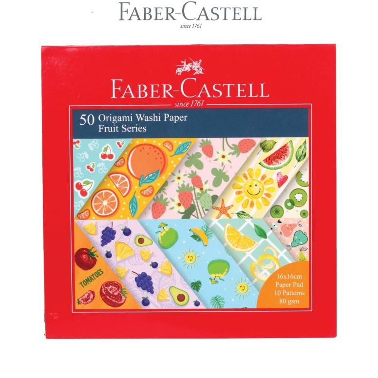

Fabercastell Kertas Lipat Gami Washi R Fruit Series 16X16