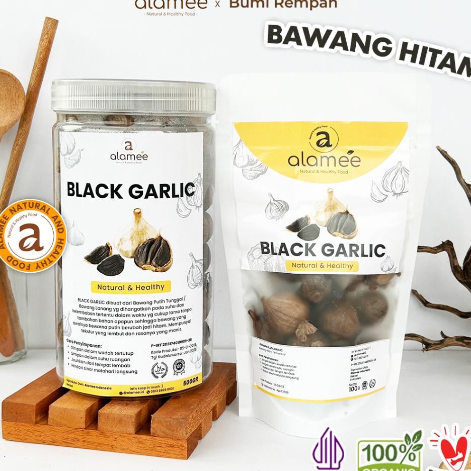 

Alamee Bla Garlic Garlik Bawang Hitam Tunggal Kating Gram Lanang Alami Natural