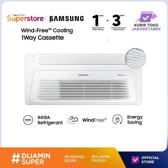 TERMURAH - Samsung AC Cassette Inverter 1 Way Wind-Free 2 PK - AC052TN1DKC