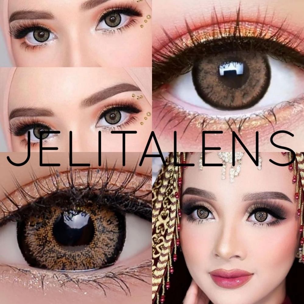 sd-67 ZX41 JSOFTLENS MIX2 Start 16.000 Softlens Hitam Ke Abu Abuan Premium 14,5 MM  Normal & Minus /