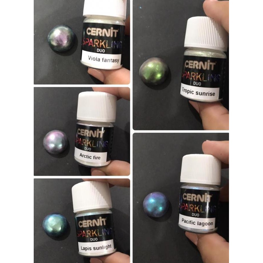 

cernit duo metallic powder chameleon bubuk metalic pigmen