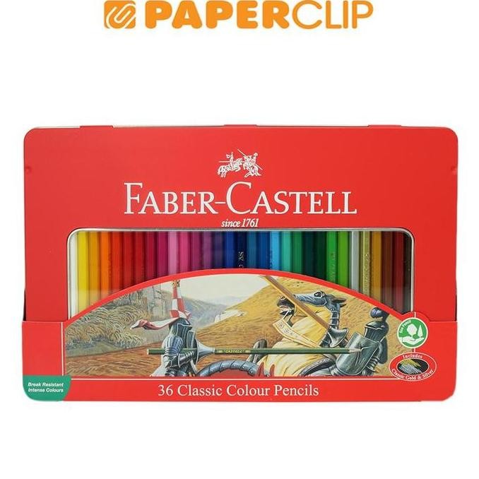 

PENSIL WARNA FABER CASTELL CLASSIC 115846 36C TIN CASE