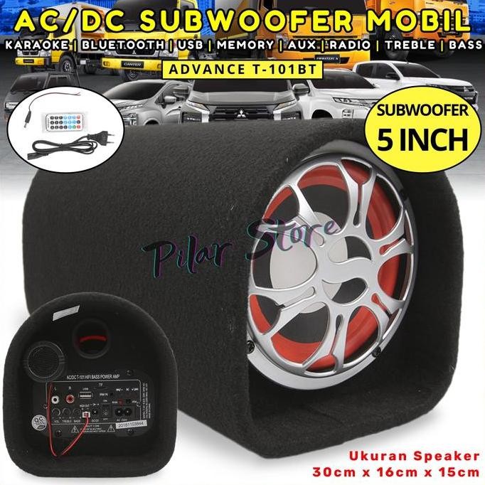 Speaker Bluetooth Full Bass Advance T-101BT Subwoofer 5 inch | Speaker Multimedia | Speaker Aktif | 