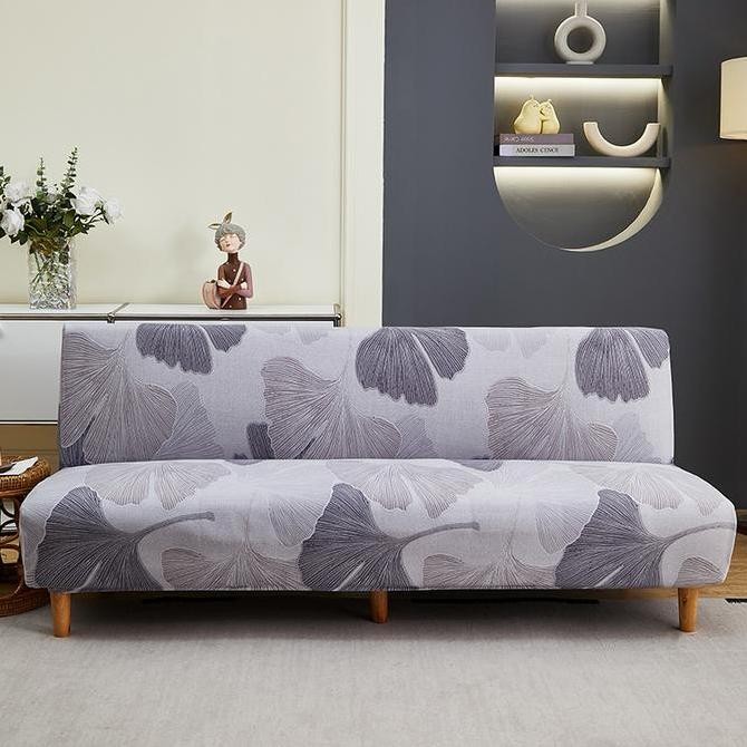 Elastic Vintage Sofa Bed Cover / Penutup Sarung Sofa Bed Elastis Shabby Floral Scandinavian kain JS