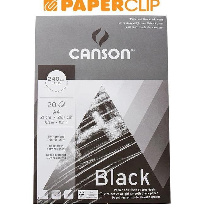 

Sale Sketchbook Canson Black 20S A4 240G