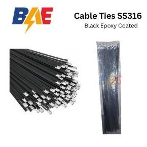 

TERLARIS - Kabel Ties / Cable Ties Stainless Steel (SS316) 360mm x 4.6mm / 7.9mm Epoxy Coated Ball Lock ZIP