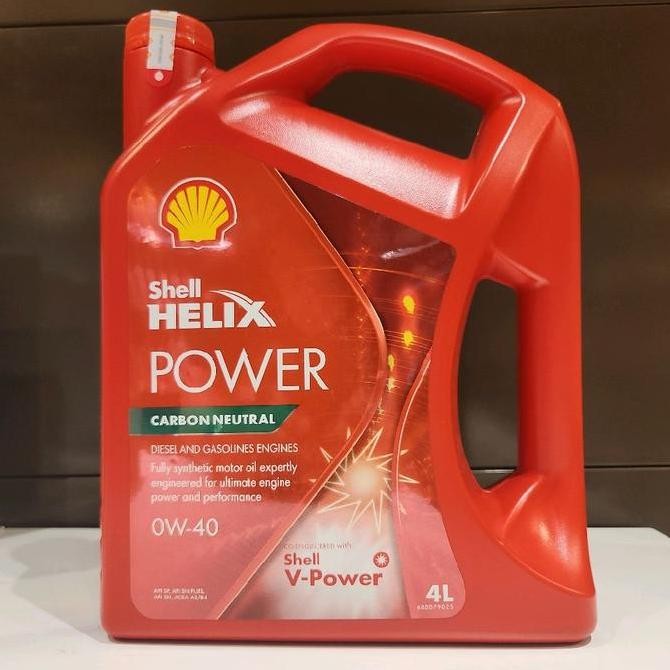 NEW Oli Mobil Shell Helix Power 0W-40 1 GALON ISI 4 LITER