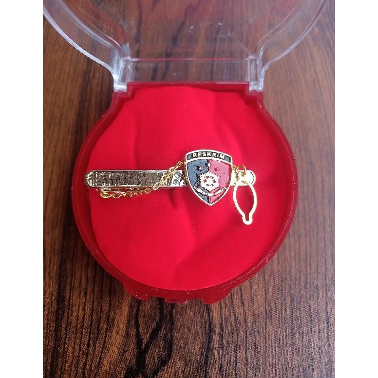 Terlaris gfd-12 jual penjepit Dasi polri  lengkap reserse Reskrim tribrata Intel Kresna Cakra Intel 