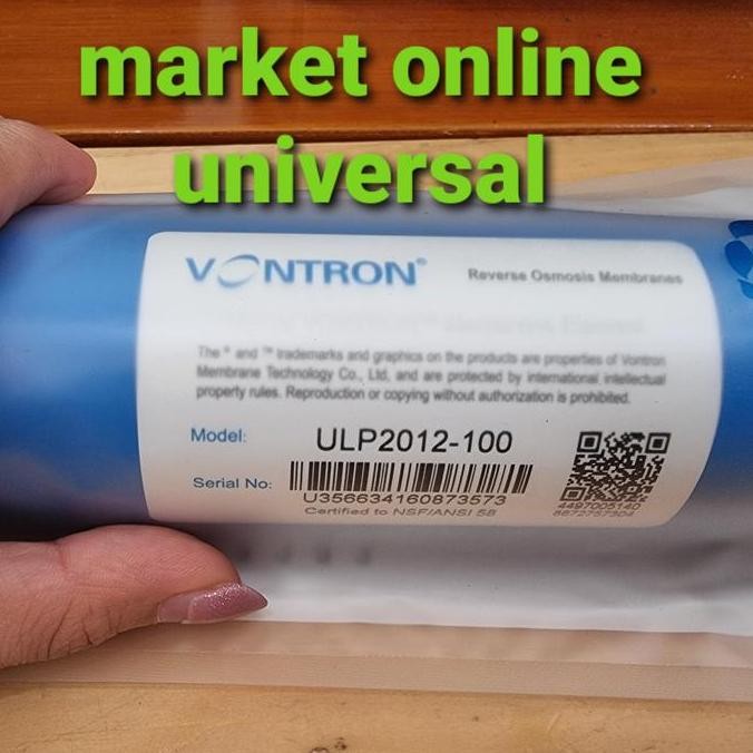Vontron 100 Gpd Membran Reverse Osmosis 100 Gpd Ulp2012 - 100Gpd Terbatas