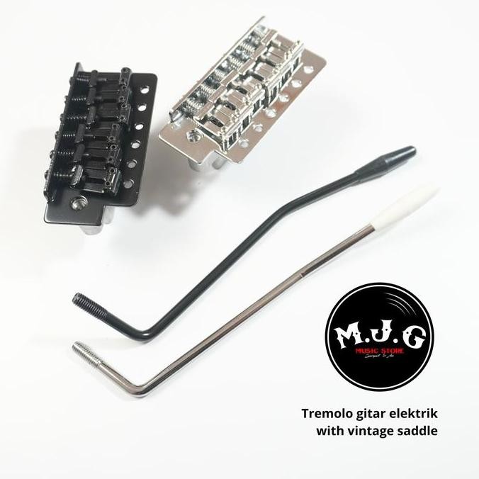 TREMOLO SADDLE BRIDGE GITAR ELEKTRIK STRATOCASTER VINTAGE SET 6 POINT PREMIUM QUALITY SPEC ORIGINAL 