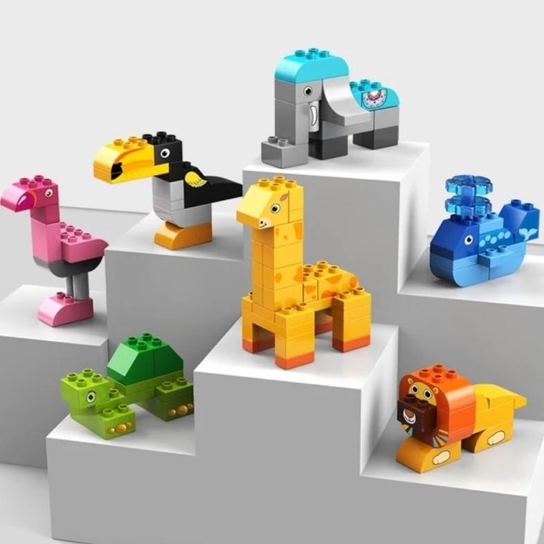 Compatible Duplo Feelo Animal Blocks Bricks 102 pcs