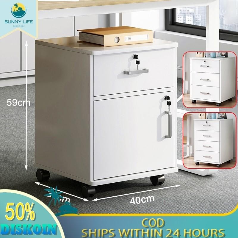 Meja Nakas Dengan Kunci Laci Lemari Kantor Laci Loker Kabinet Rendah Meja Nakas Bed Side Laci
