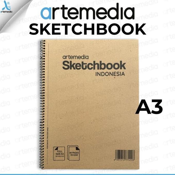 

Sale Artemedia Sketchbook Spiral A3 Buku Sketsa Pensil, Pensil Charcoal, Drawing Pen